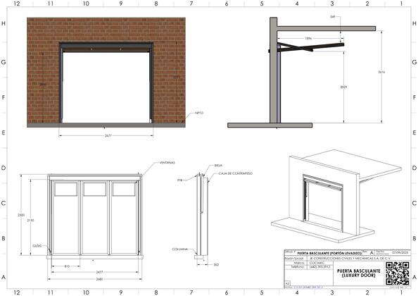 Vista previa de puerta basculante instructivo