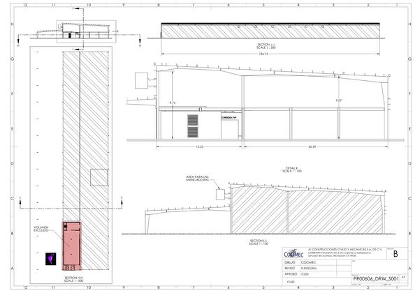 Vista previa de nave industrial plano proyecto